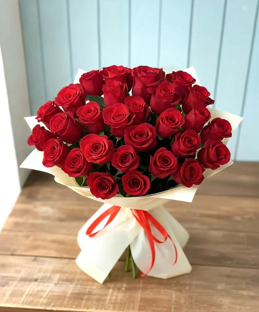 Букет 29 Красных роз в Васильчиново