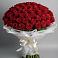 Букет 101 Красная роза Блэк Мэджик в Васильчиново