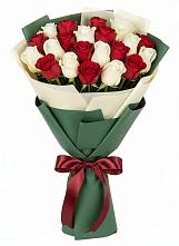 Букет Микс из красных и белых роз #REPLACE_PRED# Васильчиново
