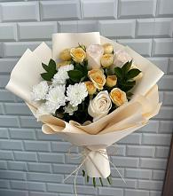 Букет цветов из:  Розы и Хризантемы в Васильчиново