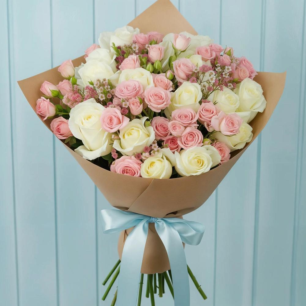 Букет цветов из: Розы в Васильчиново