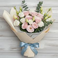 Букет цветов из:  Лизиантусы #REPLACE_PRED# Васильчиново