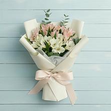 Букет цветов из:  Альстромерии #REPLACE_PRED# Васильчиново