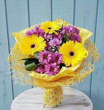 Букет цветов из:  Хризантемы и Герберы в Васильчиново