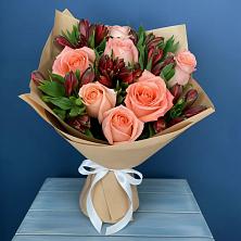 Букет цветов из:  Розы и Альстромерии в Васильчиново