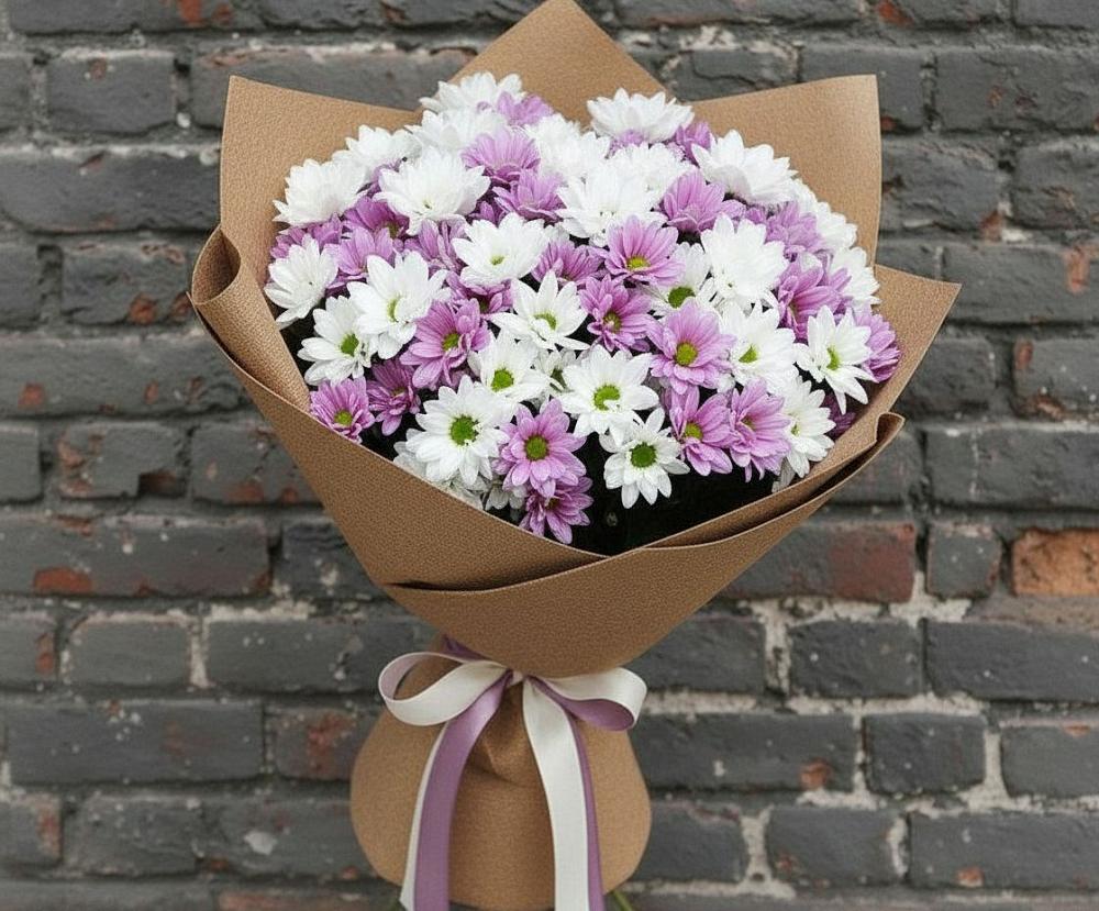 Букет цветов из: Хризантемы в Васильчиново
