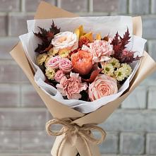 Букет цветов из:  Гвоздики, Хризантемы и Розы в Васильчиново