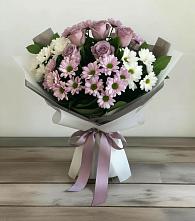 Букет цветов из:  Хризантемы и Розы в Васильчиново