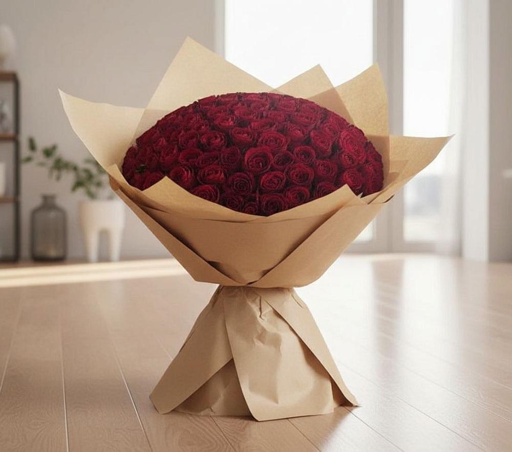 Букет 101 Красная роза в Васильчиново