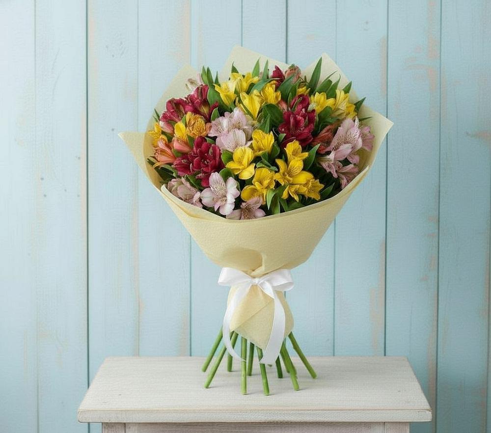 Букет цветов из: Альстромерии в Васильчиново