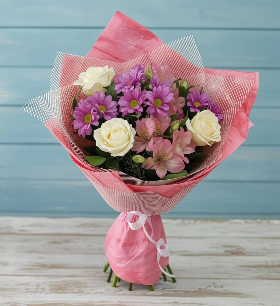 Букет цветов из: Герберы в Васильчиново