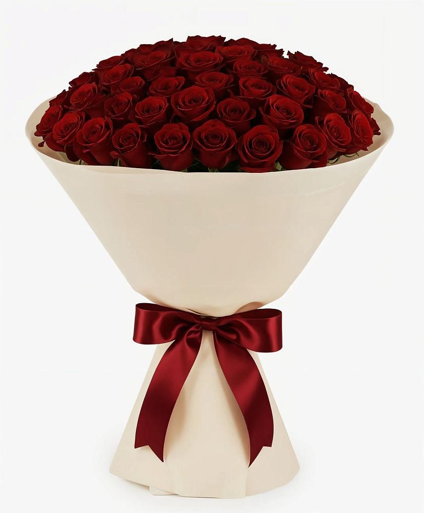 Букет 101 Бордовая роза Блэк Бакарра в Васильчиново